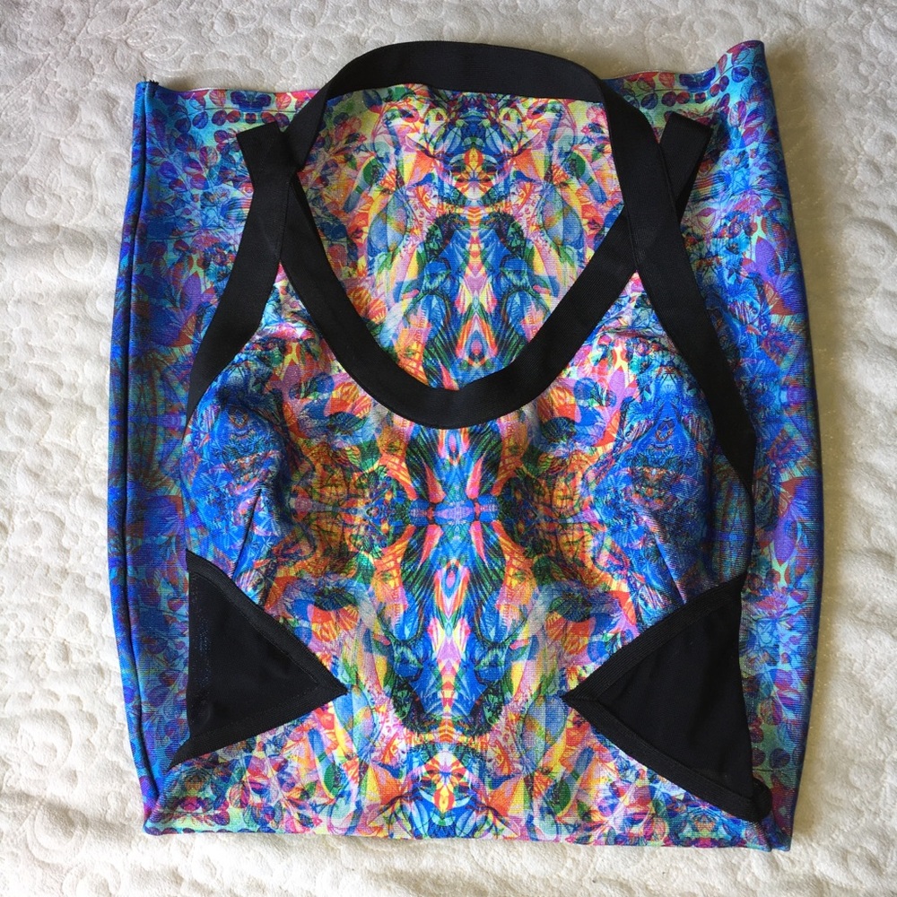 F21 Psychedelic Bodycon Dress